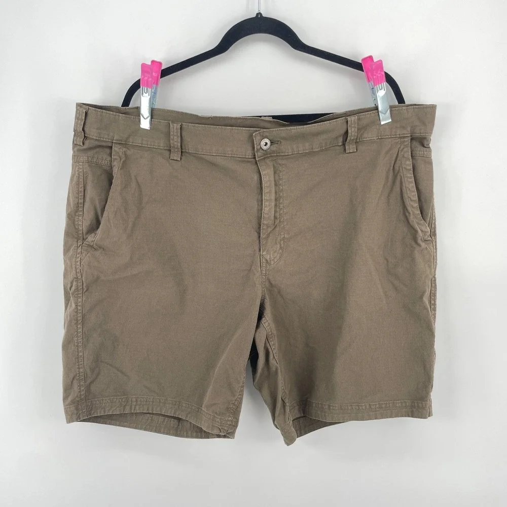 Duluth Ripstop Cargo Shorts Brown‎ Men's 42 Casual Hiking Utility Outdoors